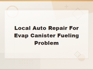 Evap Canister Fueling Problem Diagnostic and Repair Near You