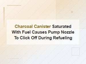 Evap Canister Flooded with Fuel Causing Gas Pump Nozzle to Shut Off